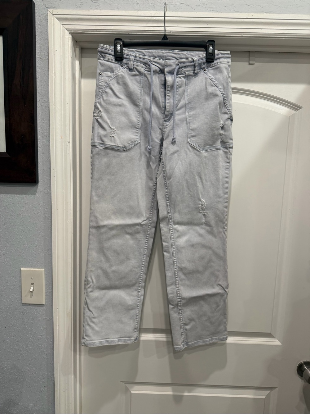 Splendid Light Wash Relaxed Drawstring Jeans